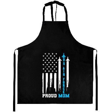 Discover Proud Air Force Mom Aprons