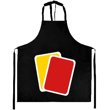Discover Red yellow card Aprons