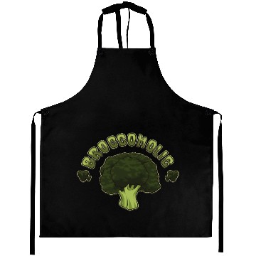 Discover Broccoholic - Broccoli Plant Vegan Vegetables Aprons