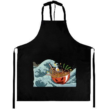 Discover Ramen Monster Wave Kanagawa Aprons