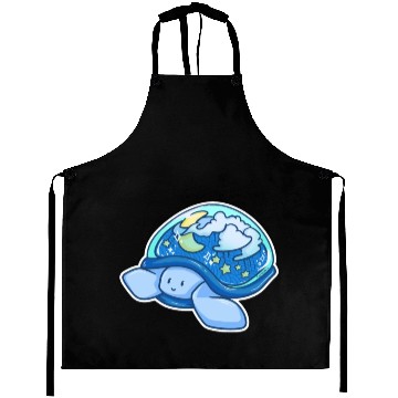 Discover Turtle cloud star moon sky kid gift Aprons