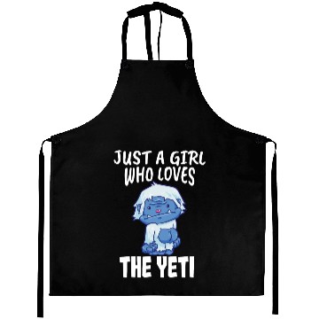 Discover Yeti Bigfoot Sasquatch Love Girls Aprons