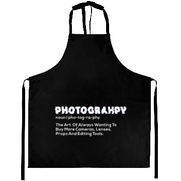 Discover Photography Noun | pho-tog-ra-phy Aprons