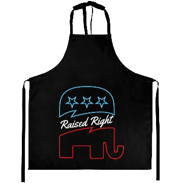 Discover Raised Right Pro American Design Aprons