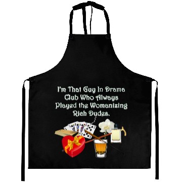 Discover Typecast Playboy Dude--Improved Version Aprons