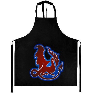 Discover Red and Blue Dragon Aprons