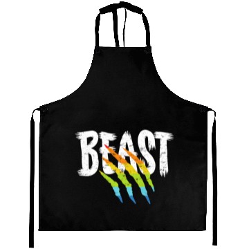 Discover LGBT Rainbow Flag Beast Aprons