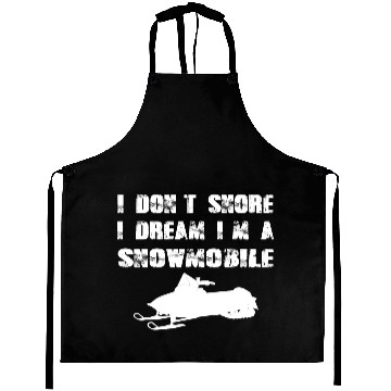 Discover Winter Snowmobile Engine Skiing Funny Fast Gift Aprons