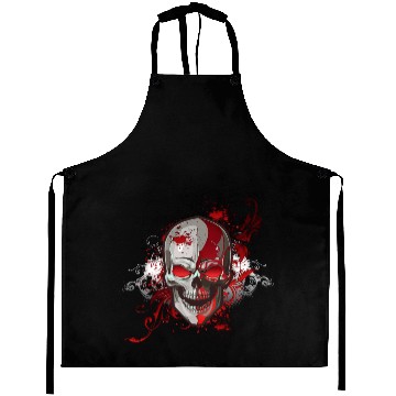 Discover Red Skull Aprons