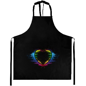 Discover Rainbow heart Aprons