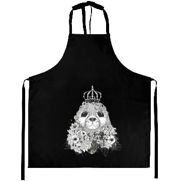 Discover small seal with a floral crown Aprons
