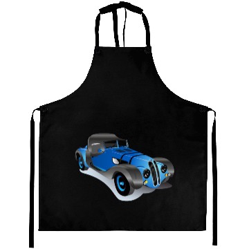 Discover Blue car Roadster Aprons