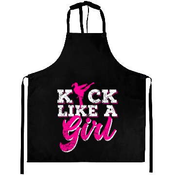 Discover Karate Girl Aprons