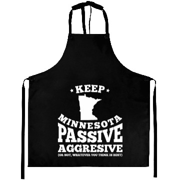 Discover Minnesota flag birthday present Aprons