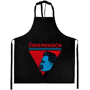 Discover Vintage Übermensch Nietzsche Philosophy Nihilism Aprons