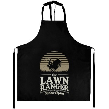 Discover Lawn Ranger Grass Lawn Mower Lone Pun Landscaper Aprons