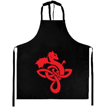 Discover Celtic Symbols Dragon Red Gift Idea Aprons