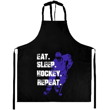 Discover EAT SLEEP HOCKEY REPEAT Aprons