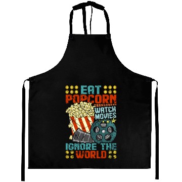 Discover Popcorn Movie Lover Aprons