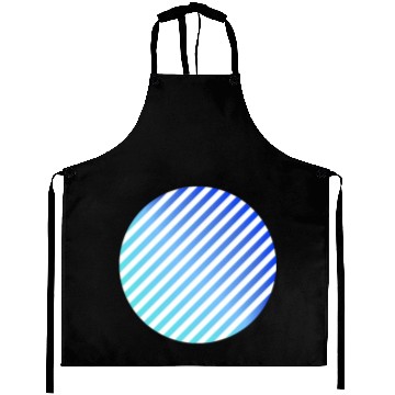 Discover Light Blue White Circle Aprons