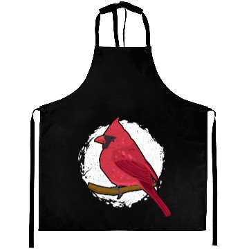 Discover Bird Watching Red Cardinal Aprons