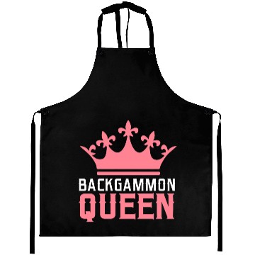 Discover backgammon board game chess queen Aprons