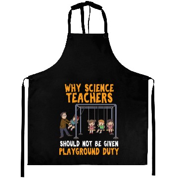 Discover Funny Science Teacher Pendulum physics Aprons