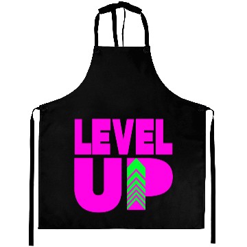 Discover Level Up Neon Pink Aprons