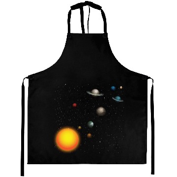 Discover Solar System Space 8 Planets & Sun space lover Shi Aprons