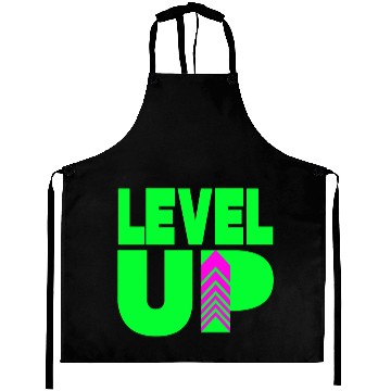Discover Level Up Neon Green Aprons
