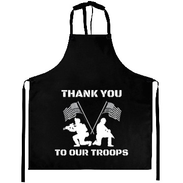 Discover Thank You To Our Troops Aprons