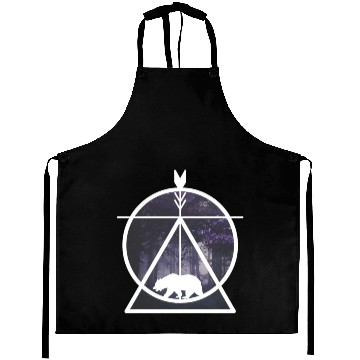Discover forest mystical baer nature gift Aprons