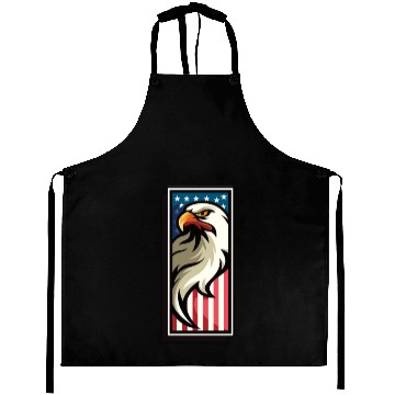 Discover American Flag and Bald eagle Emblem - Aprons