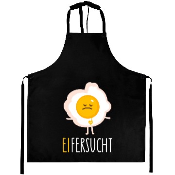 Discover Funny jealous fried egg Aprons