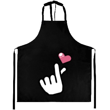 Discover heart finger korean pop Aprons