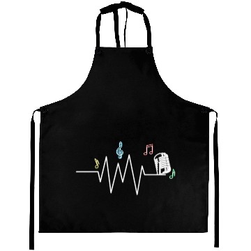 Discover Microphone Heartbeat Singing Singers Aprons