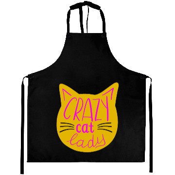 Discover crazy cat lady Aprons