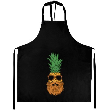 Discover Pineapple Bearded Man Fruit Hawaii Mustache Gift Aprons