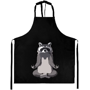 Discover Meditate Raccoon Aprons