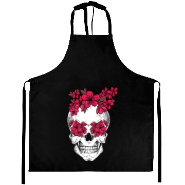 Discover Mexican Skull Flower Lover Florist Cinco de Mayo Aprons