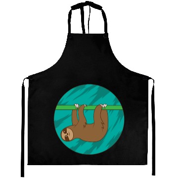 Discover Sloth hanging from bamboo Aprons