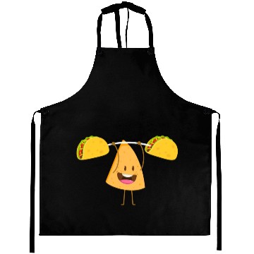 Discover Cute Nacho Lifting Taco Funny Cinco De Mayo Aprons