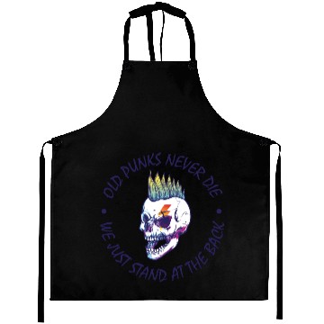 Discover Old Punks never Die Punk Rock Punker Punks gift Aprons