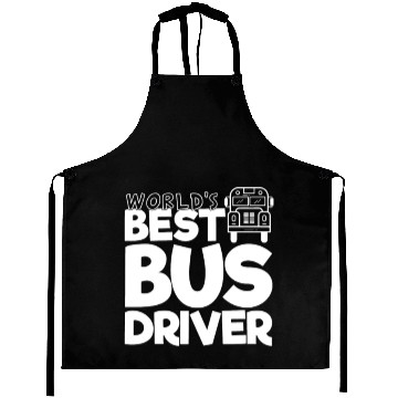 Discover School Bus Driver Gift World's Best Bus Driver Aprons