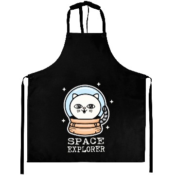 Discover space cat space explorer Aprons