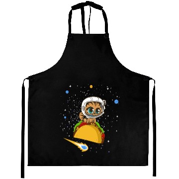 Discover Taco Cat In Space Aprons Dancing Cat Taco