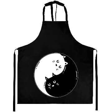 Discover Ying Yang Cat Aprons