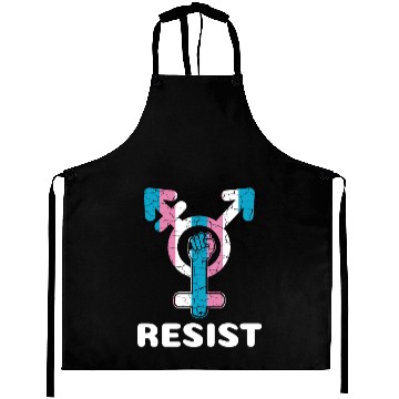 Discover Resist Trans Power Trans Advocate Gift Aprons
