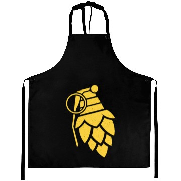 Discover Home brewer's hops grenade brew master novelty Aprons