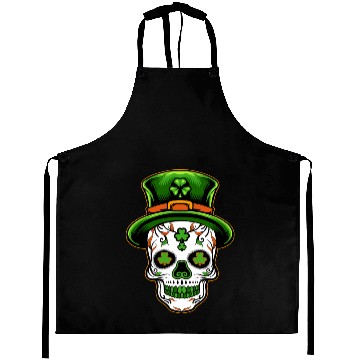 Discover Sugar Skull St Patricks Day Aprons